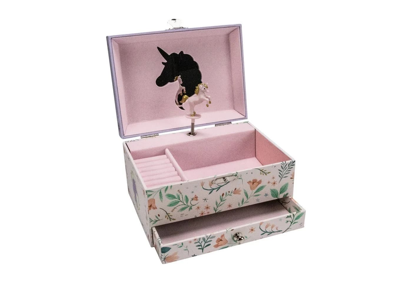 GICO Einhorn Schmuckkästchen Rosa-Lila mit Spieluhr & Schublade - Bild 2