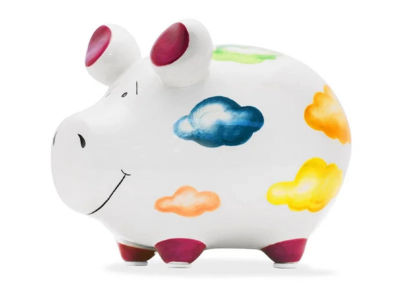 Wurm Spardose Sparschwein 'Wolkenkuckucksheim' Keramik bunt - Bild 2