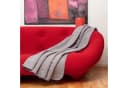 Glart Wolldecke Grau-Meliert Kuscheldecke Baumwolle Bild 1
