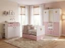 möbel-direkt.de Babyzimmer-Komplettset Cindy in Weiß und Rosé, 7-tlg., Made in Germany, Soft Close, Prinzessinnenzimmer Bild 2