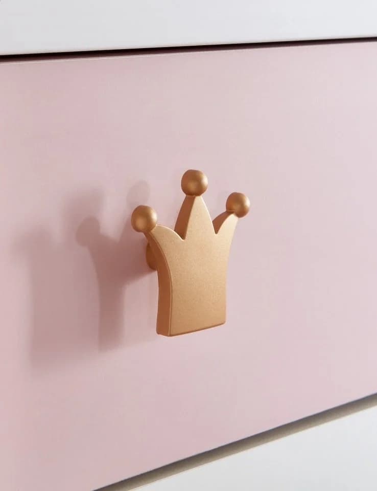 möbel-direkt.de Babyzimmer-Komplettset Cindy in Weiß und Rosé, 7-tlg., Made in Germany, Soft Close, Prinzessinnenzimmer - Bild 5