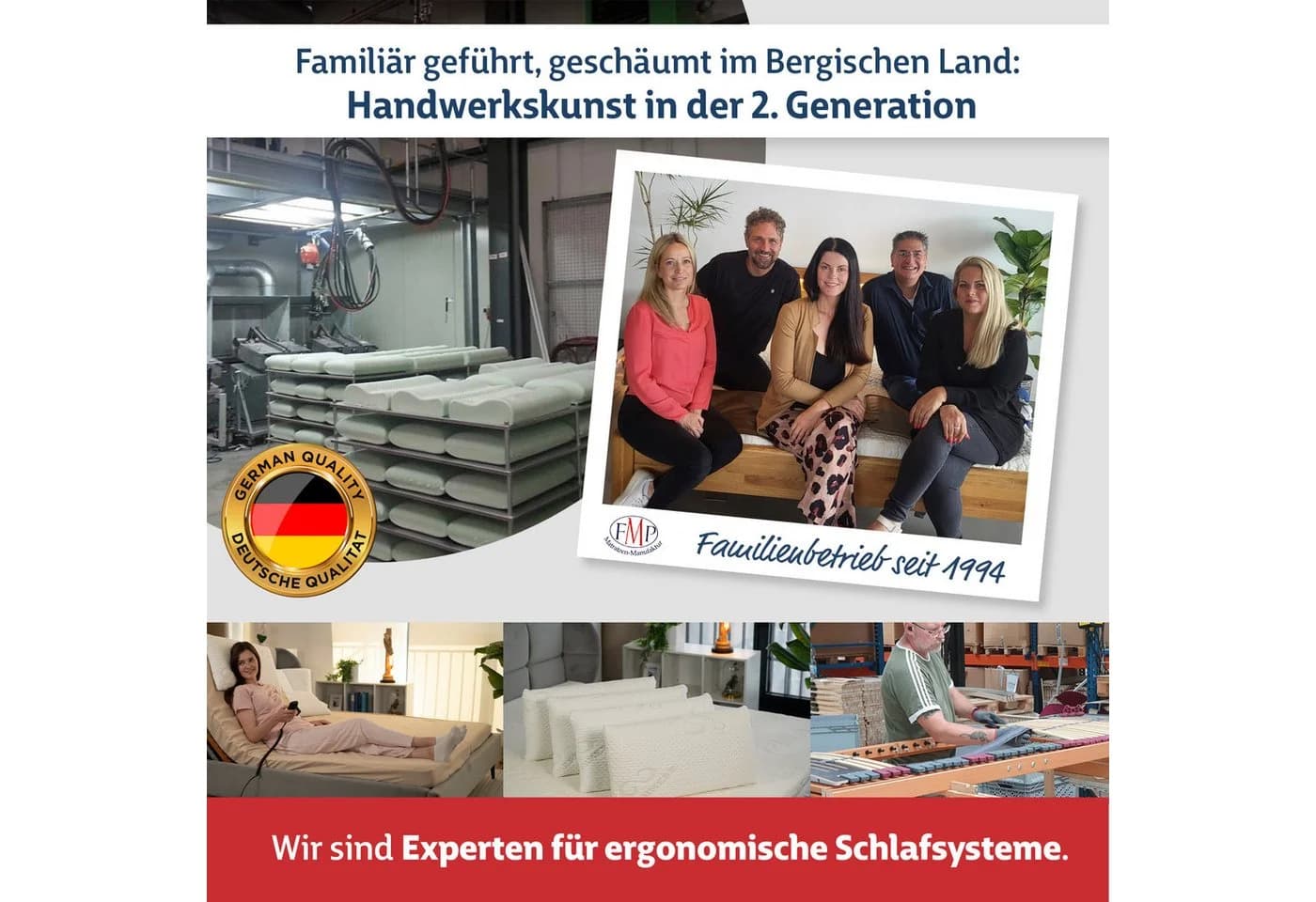 FMP Matratzenmanufaktur Nackenstützkissen Viscoschaum - Bild 4