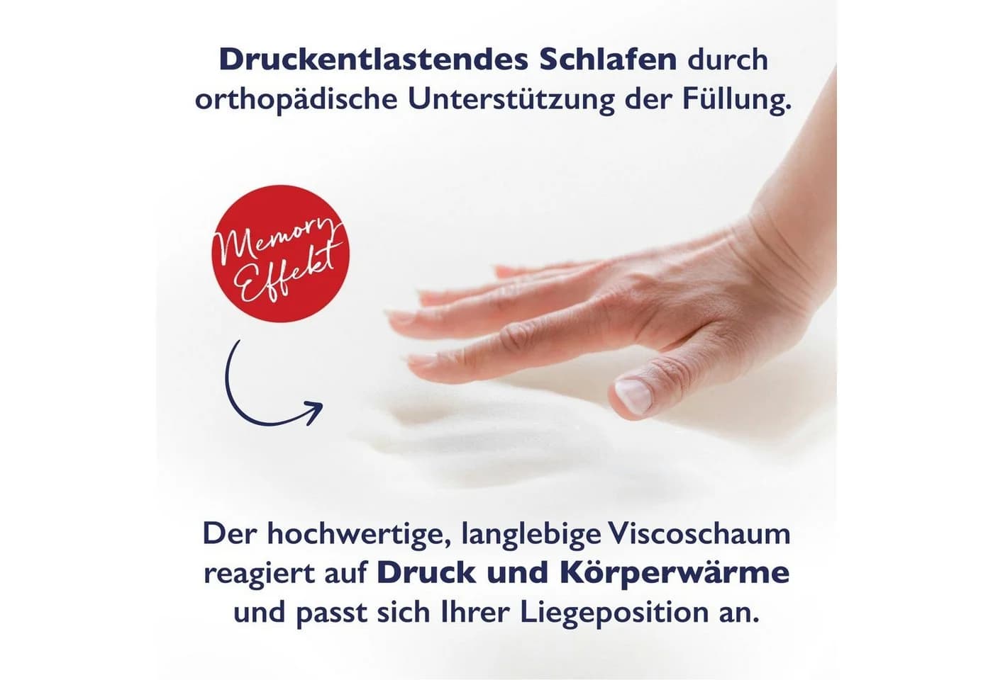 FMP Matratzenmanufaktur Topper 8 cm Viscoschaum Druckentlastung - Bild 4