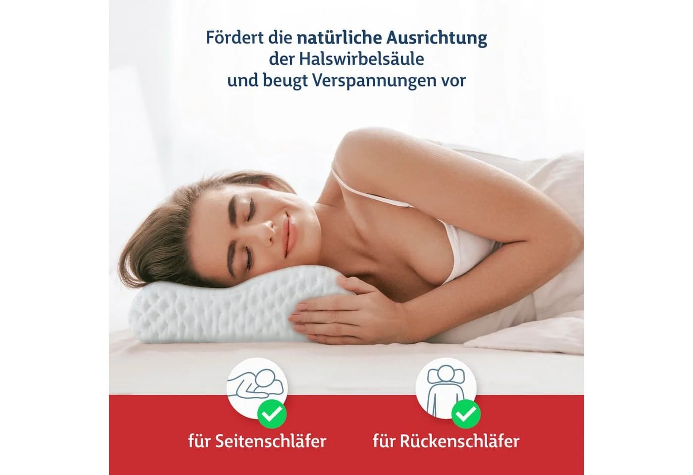 FMP Matratzenmanufaktur Visco ErgoKissen Nackenstützkissen Orthopädisch - Bild 3