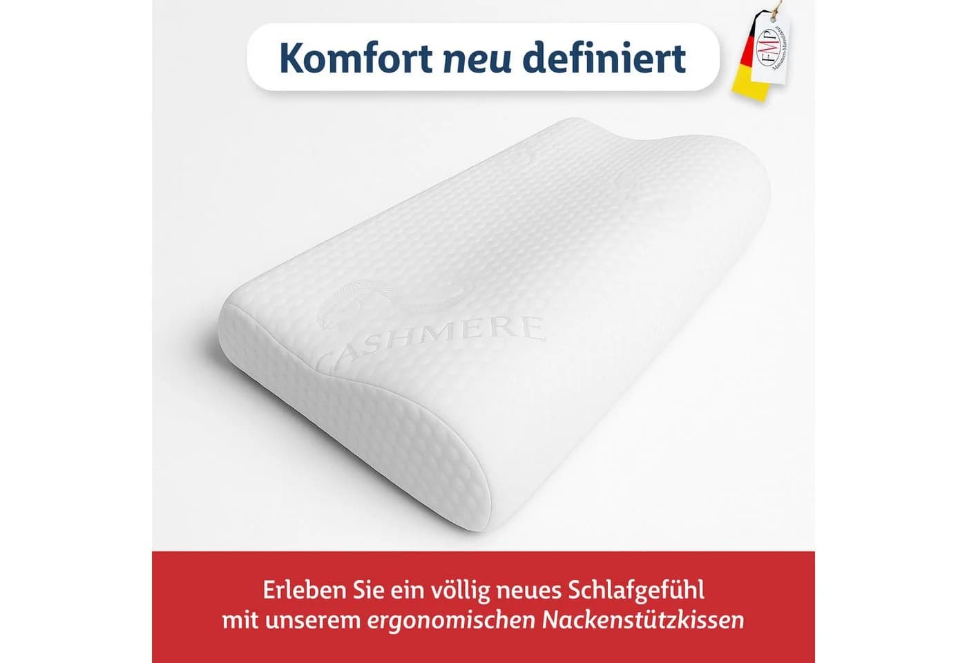 FMP Matratzenmanufaktur Visco ErgoKissen Nackenstützkissen Orthopädisch - Bild 4