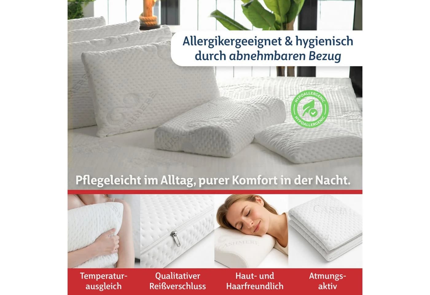 FMP Matratzenmanufaktur Visco ErgoKissen Nackenstützkissen Orthopädisch - Bild 5