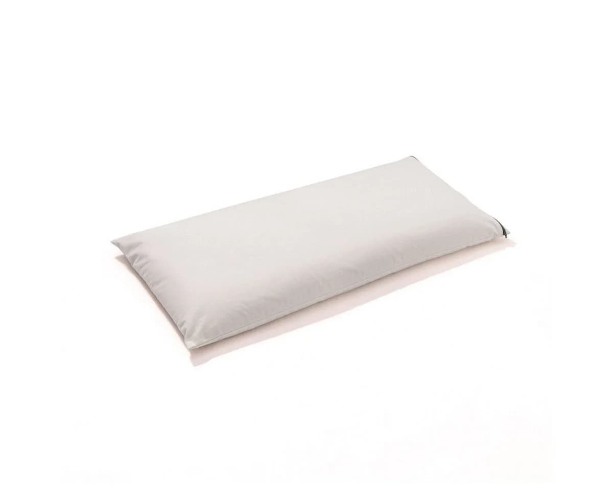 mudis Naturfaserkopfkissen Bio-Hirse-Füllung Baumwolle Beige