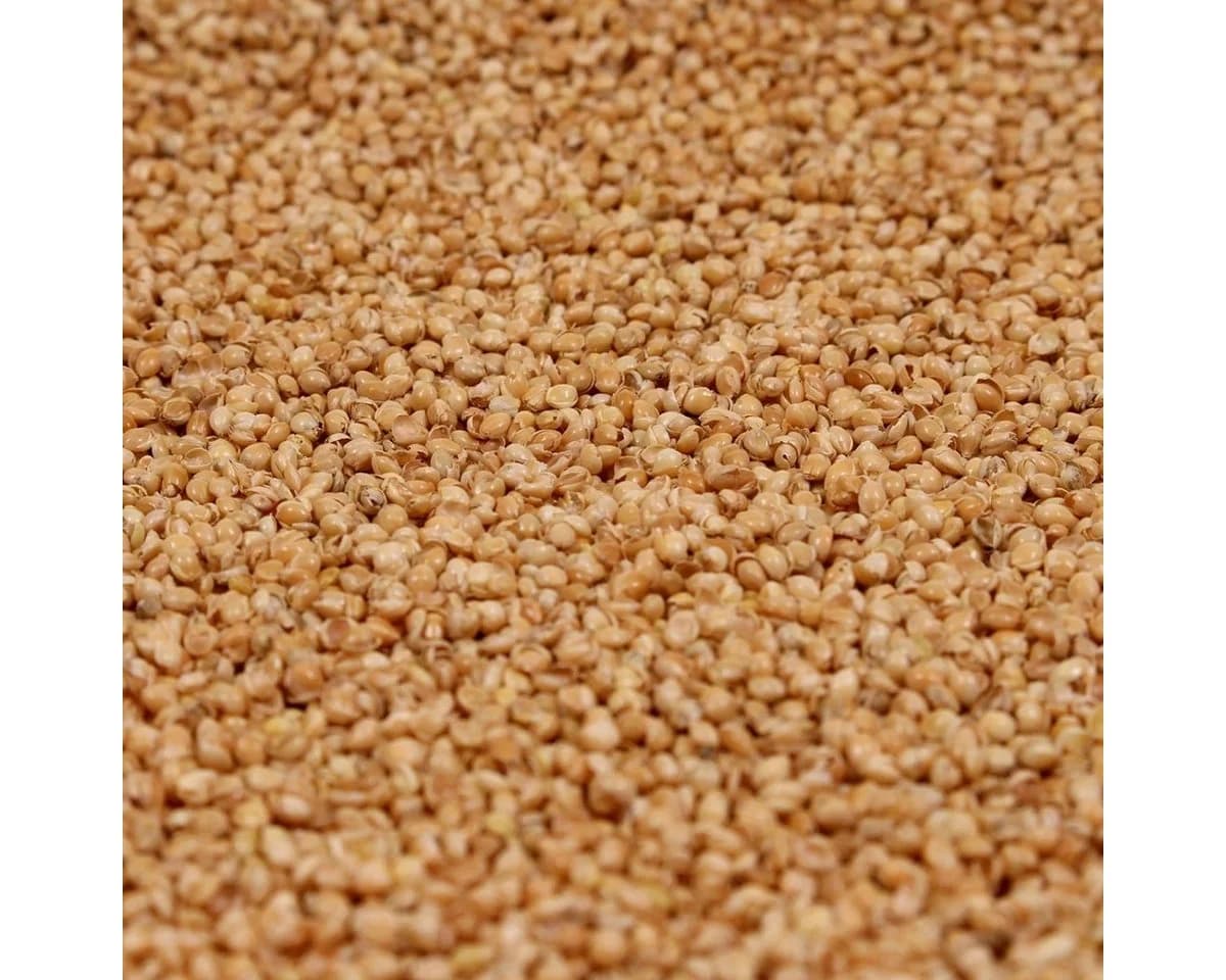 mudis Naturfaserkopfkissen Bio-Hirse-Füllung Baumwolle Beige - Bild 4