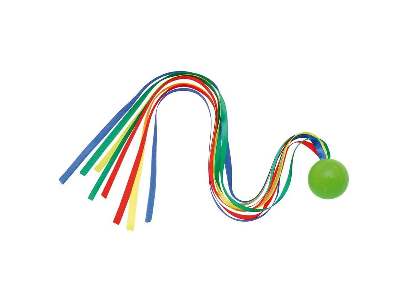 EDUPLAY Lernspielzeug Bunt Gummi Ball mit Regenbogenschweif