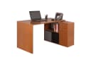RICOO Eckschreibtisch WM083-ER L-Form Braun Holzspanplatte Bild 2