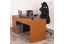 RICOO Eckschreibtisch WM083-ER L-Form Braun Holzspanplatte Bild 5