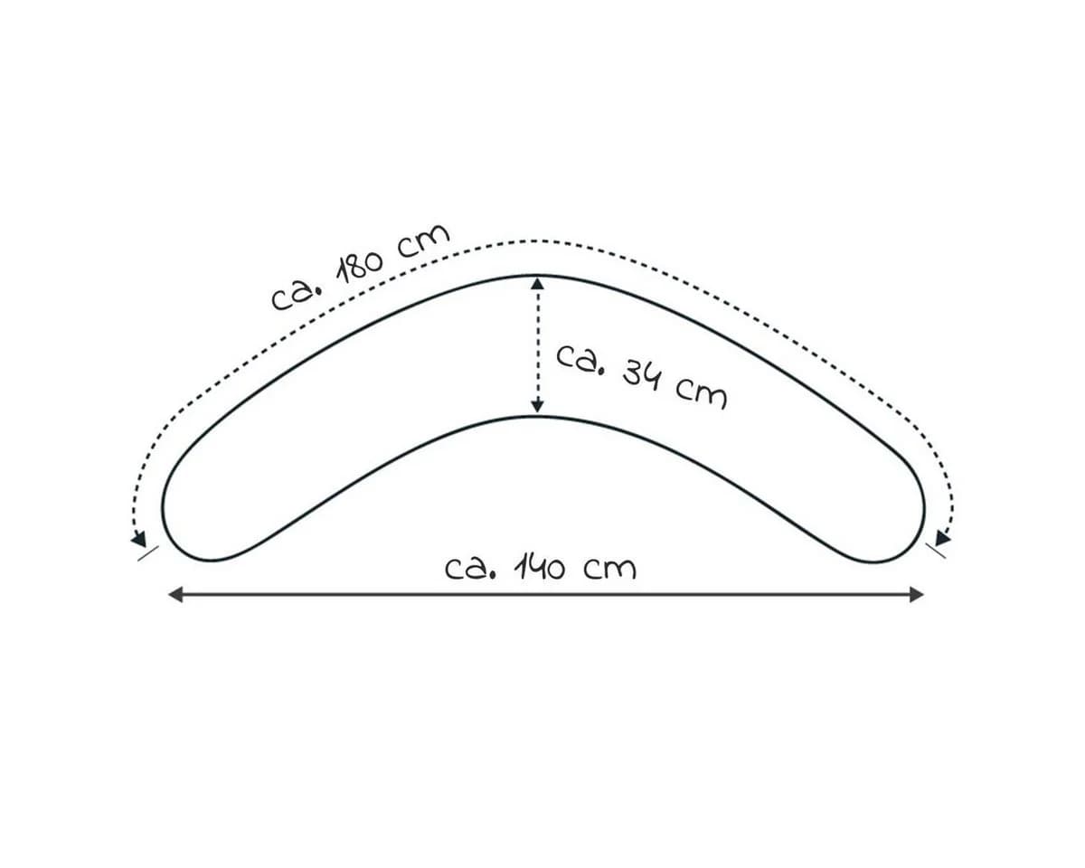 Theraline Stillkissen Das Komfort 180 cm Mikroperlen Füllung - Bild 3