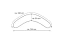 Theraline Stillkissen 180 cm Jersey grau Bild 1