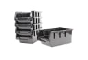 TRUTZHOLM Wandregal Stapelboxen 32-tlg. rot/schwarz Kleinteilemagazin Bild 5