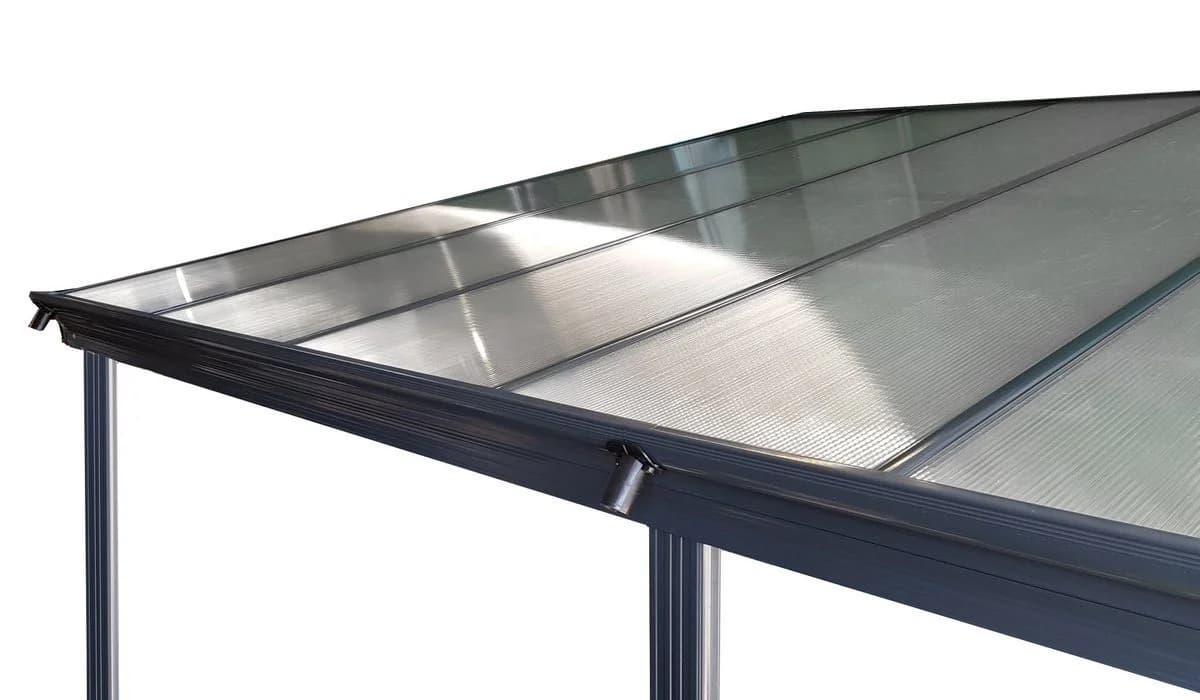 osoltus Terrassenüberdachung Aluminium Grau 435x300 cm