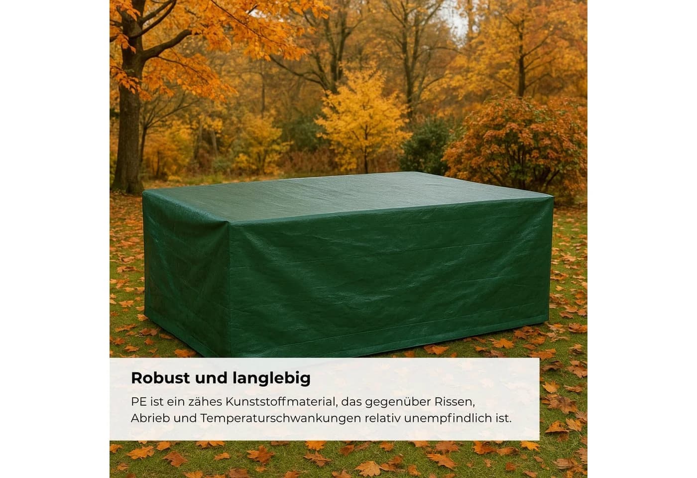 osoltus Gartenmöbel-Schutzhülle HP Schutzhaube Sitzgruppe Gartentisch Polyethylen Gewebe Grün - Bild 4