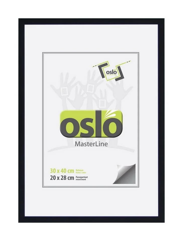 Oslo MasterLine Bilderrahmen Aluminium Schwarz 30x40 cm - Bild 2