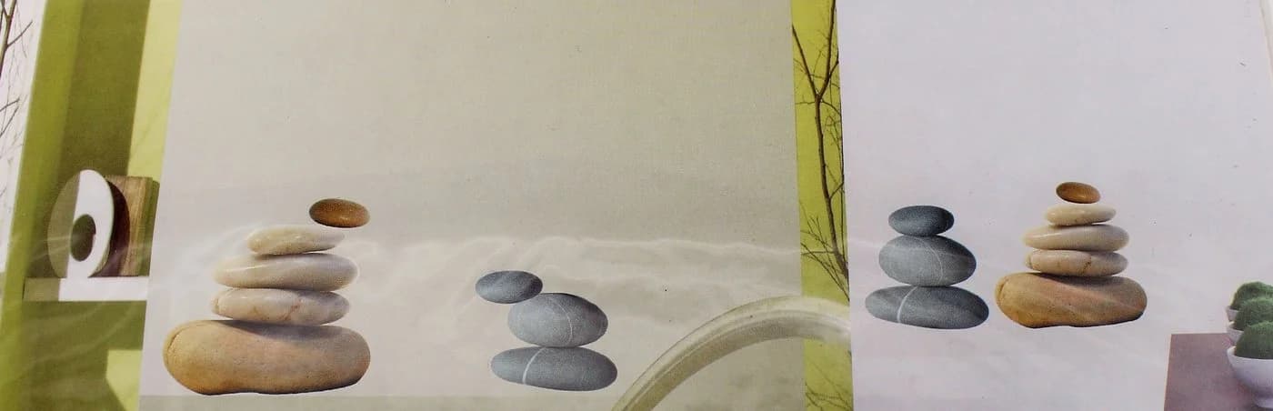 Luna24 Wandtattoo Wandsticker "Stones" Bunt
