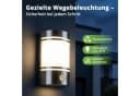 Grafner Außen-Wandleuchte Silber Edelstahl Bewegungsmelder Bild 1