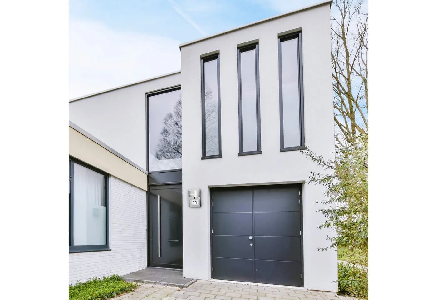 Grafner Edelstahl Wandleuchte mit Bewegungsmelder & Hausnummernbeleuchtung - Bild 5