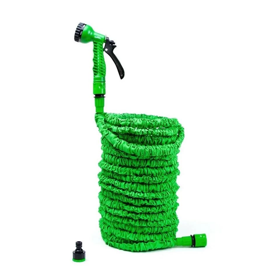 Grafner Flexibler Gartenschlauch Dehnbar 7,5m-45m mit 7-Funktionen Brause