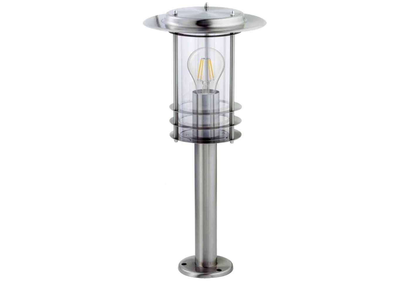 Grafner Edelstahl Gartenleuchte 80cm Wegleuchte Silber IP44 - Bild 2