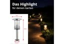 Grafner Edelstahl Gartenleuchte 80cm Wegleuchte Silber IP44 Bild 5