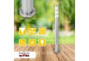 Grafner Edelstahl Wegleuchte WL10200 Gartenlampe 110 cm Silber Bild 3