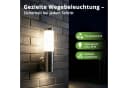 Grafner Außen-Wandleuchte Edelstahl mit Bewegungsmelder IP44 Bild 1