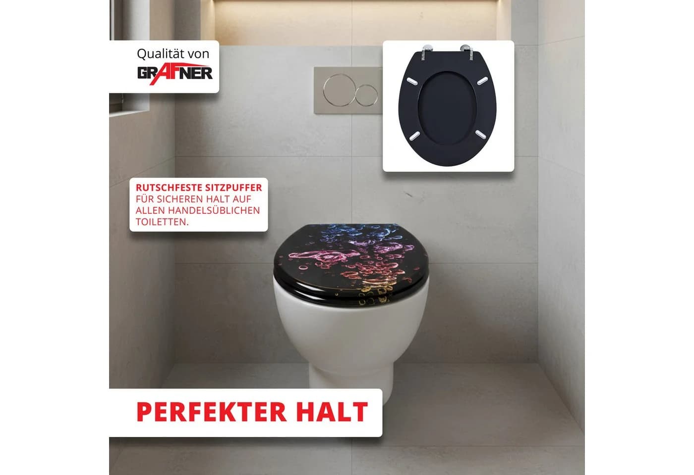 Grafner WC-Sitz in verschiedenen Designs Antibakteriell - Bild 5