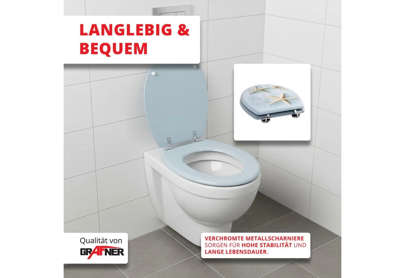 Grafner WC-Sitz oval klassisch - Bild 3