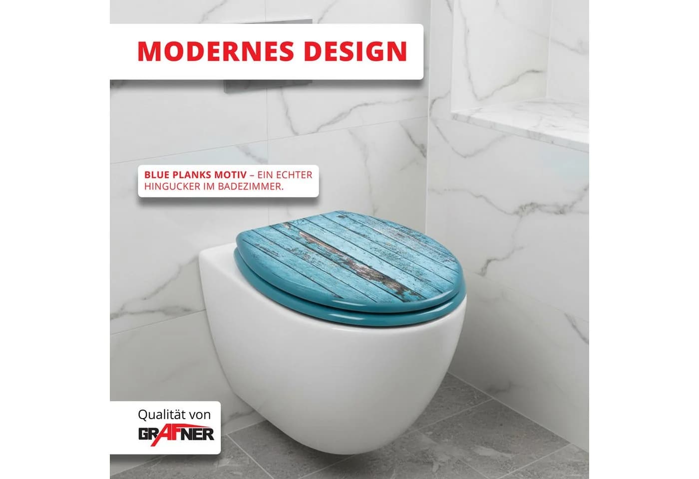 Grafner WC-Sitz mit Absenkautomatik Antibakteriell