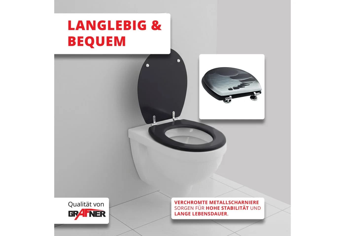 Grafner WC-Sitz aus MDF mit Absenkautomatik - Bild 3