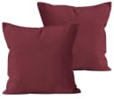 Carpe Sonno Kissenbezug 2er Set Baumwolle Bordeaux Bild 1