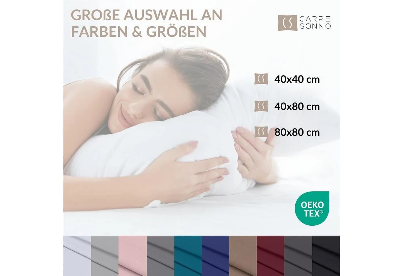 Carpe Sonno Kissenbezug 2er Set Mikrofaser Petrol - Bild 4