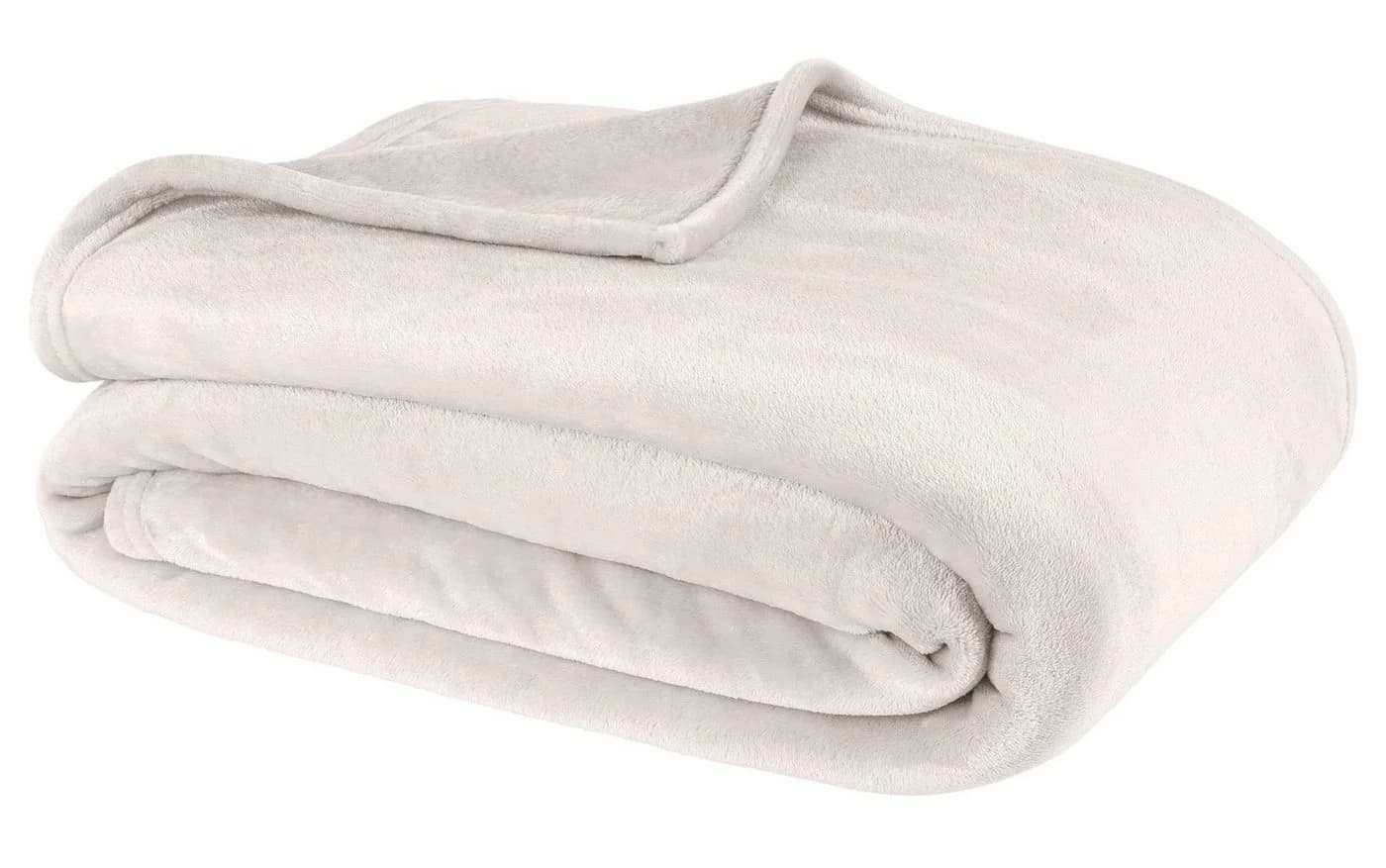 Carpe Sonno Wohndecke Kuscheldecke Beige Mikrofaser Sofa Überwurf