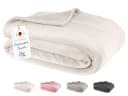 Carpe Sonno Wohndecke Kuscheldecke Beige Mikrofaser Sofa Überwurf Bild 2
