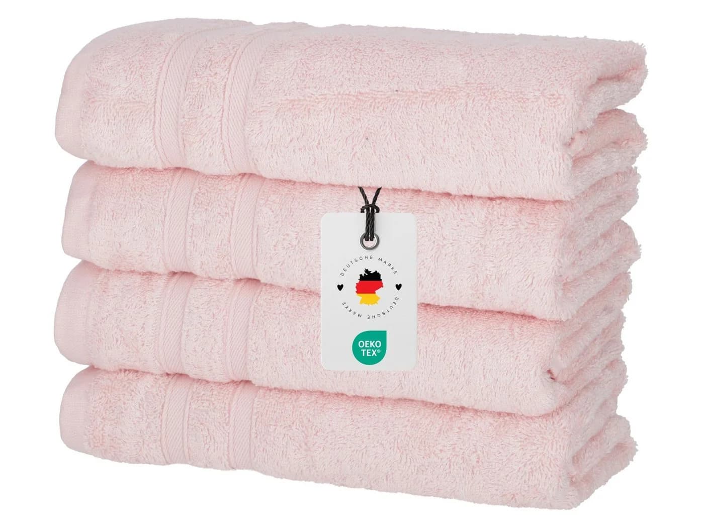 Carpe Sonno Handtuch-Set 4-tlg. Frottee Rosa 450g/m² - Bild 2