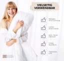 Carpe Sonno Linon-Betttuch Rot 100% Baumwolle ohne Gummizug Bild 4