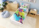 Carpe Sonno Kinderbettwäsche 135x200 Glow in the Dark Fußball Renforcé Bild 3