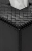 JOOP! Papiertuchbox Schwarz Quadratisch mit Metallbadge Bild 1