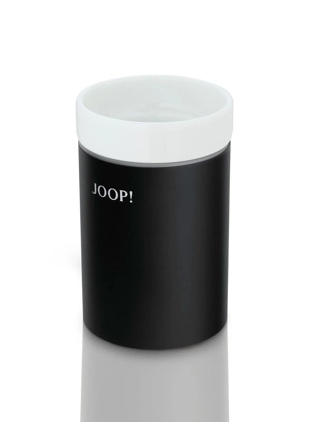 Zahnputzbecher JOOP! Chrom/Schwarz Keramik