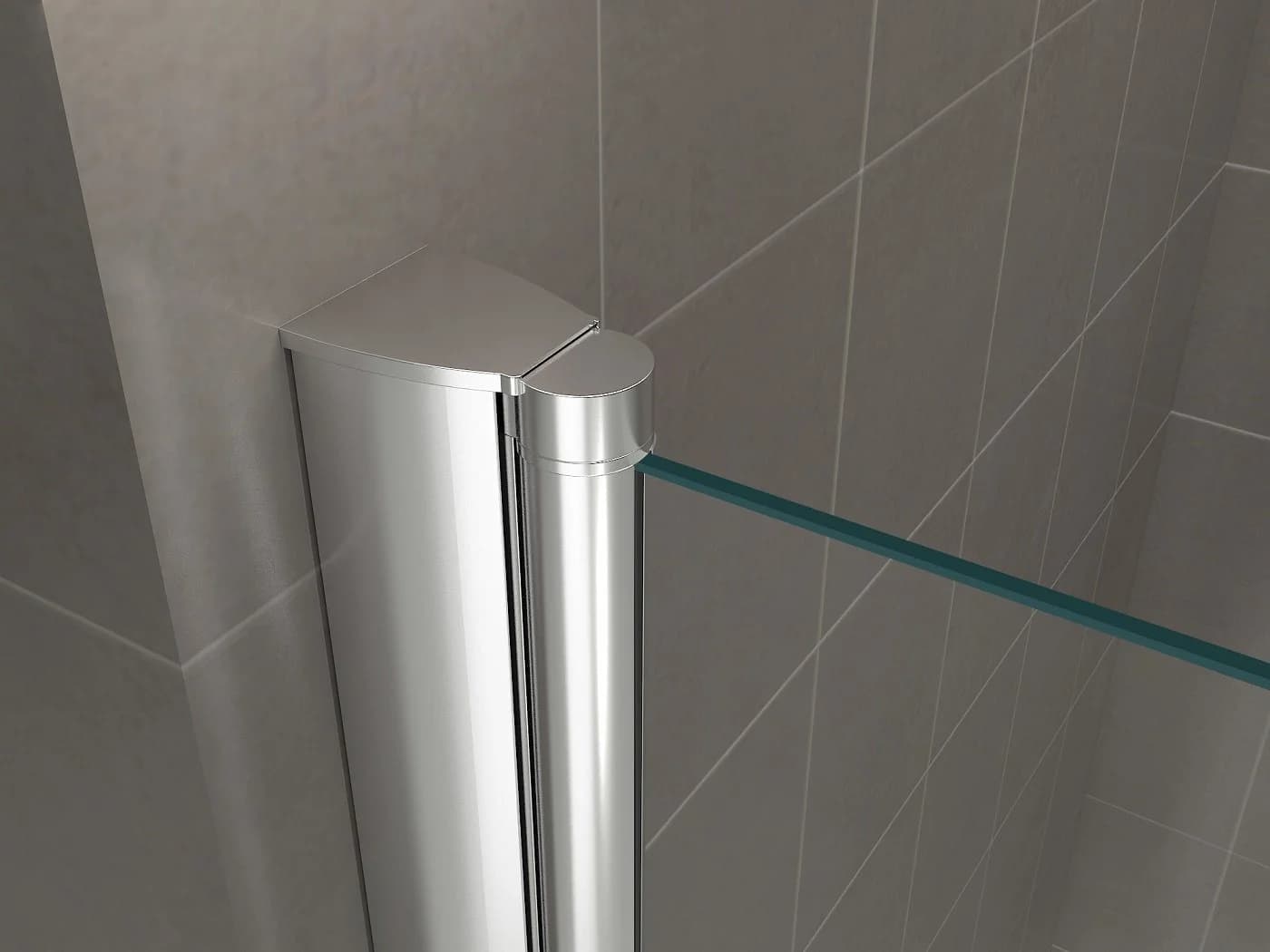 i-flair Dusch-Doppelflügeltür Lima ESG Glas Aluminium Chrom - Bild 4