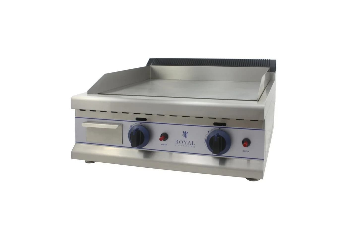 Royal Catering Gas-Doppelgrill 65 cm Edelstahl Karbonstahl - Bild 2