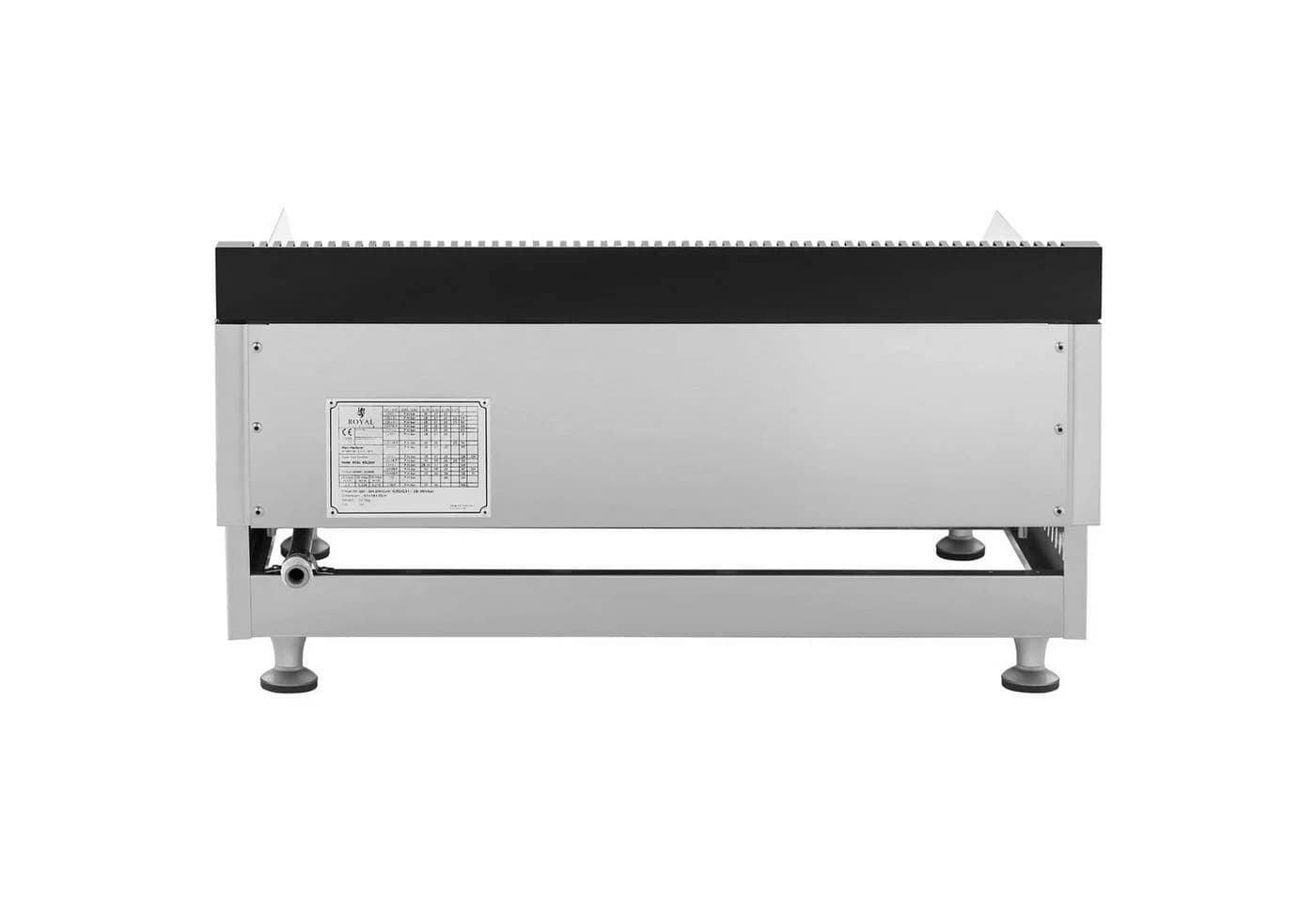 Royal Catering Gas-Doppelgrill 65 cm Edelstahl Karbonstahl - Bild 3