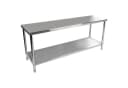 Royal Catering Arbeitstisch 200x60 cm Edelstahl mit Ablage Bild 1