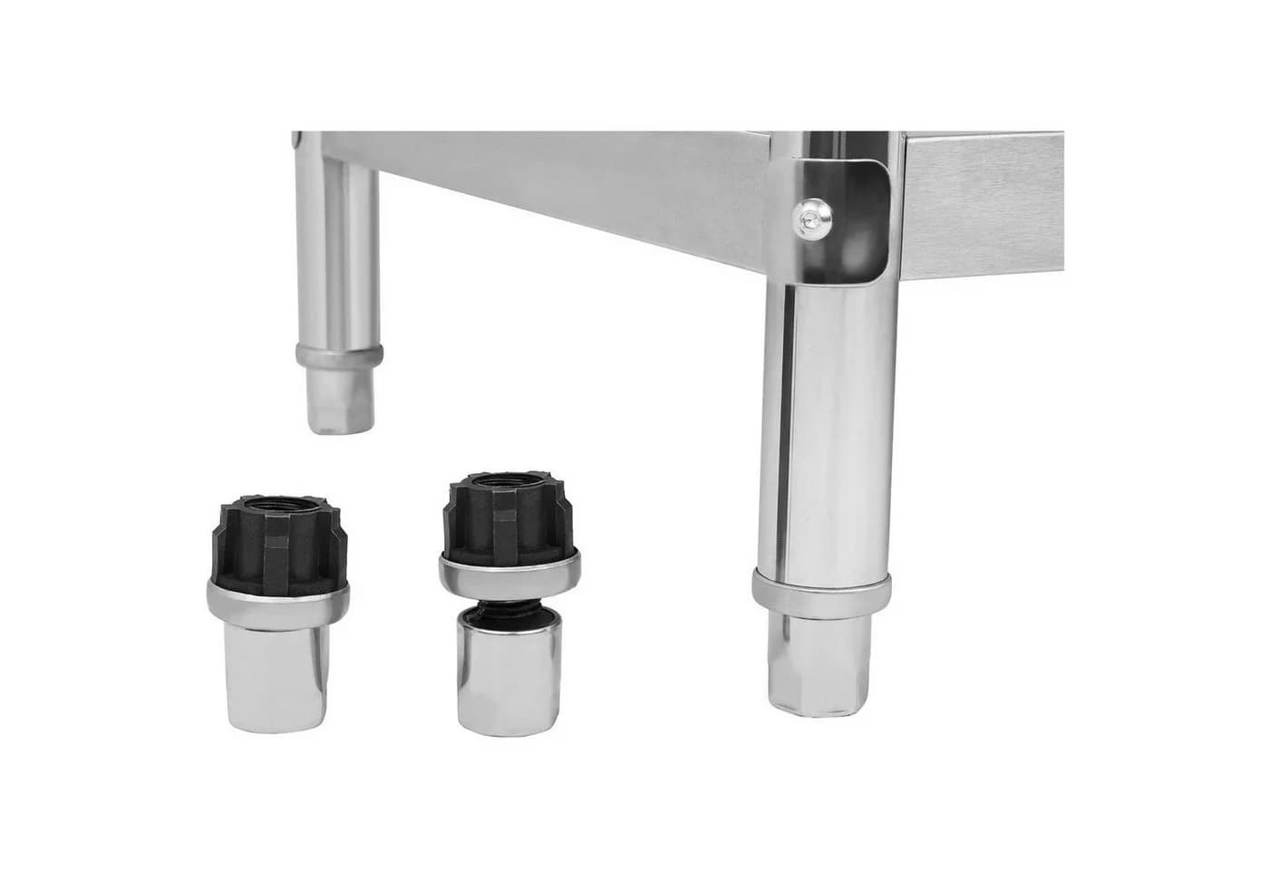 Royal Catering Arbeitstisch 200x60 cm Edelstahl mit Ablage - Bild 5