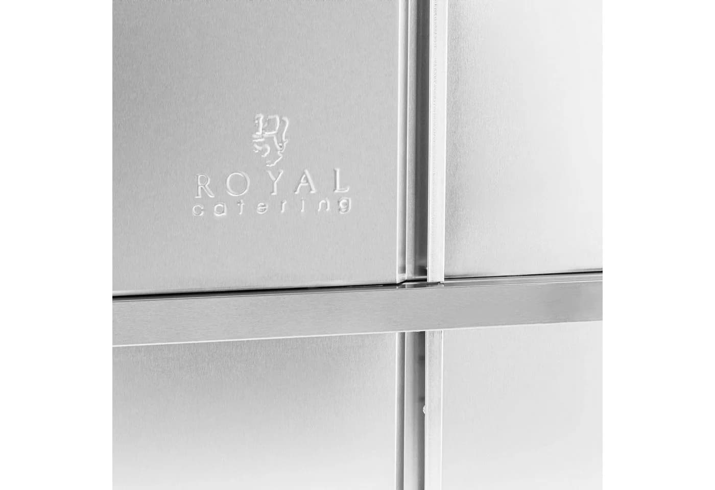 Royal Catering Vorratsschrank Edelstahl Gastro Schiebetüren - Bild 4