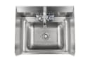 Royal Catering Edelstahl-Handwaschbecken mit Armatur & Spritzschutz Bild 1