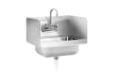 Royal Catering Edelstahl-Handwaschbecken mit Armatur & Spritzschutz Bild 2
